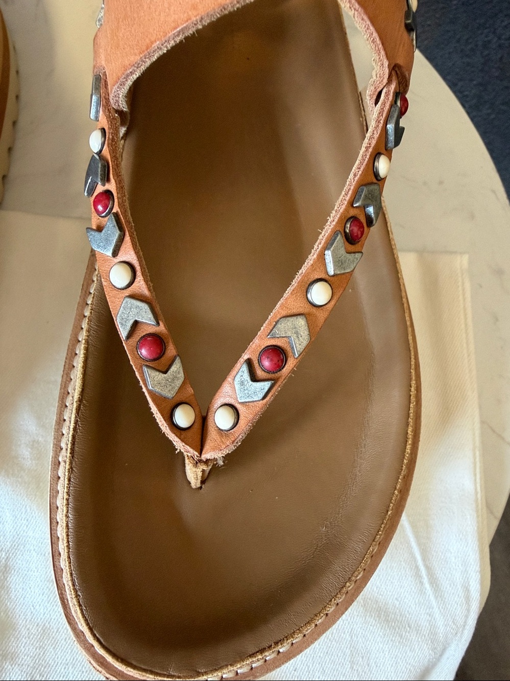 Isabel Marant Sandals . Studded Chunky Elham NEW in Box .100% leather - Picture 3 of 8